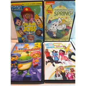 Nickelodeon Kids DVD Lot Bubble Guppies Max & Ruby Team Umizoomi Fresh Beat Band